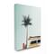 Stupell Industries Surf Bus Yellow With Palm Tree Photography Canvas Wall Art